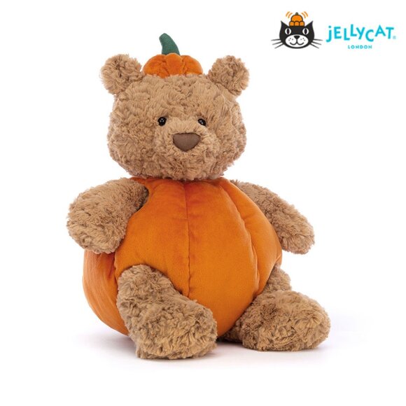 Jellycat Barthlomew Bear Custome Pumpkin Cute Limited Edition BNWT and Dust Bag - Picture 2 of 7